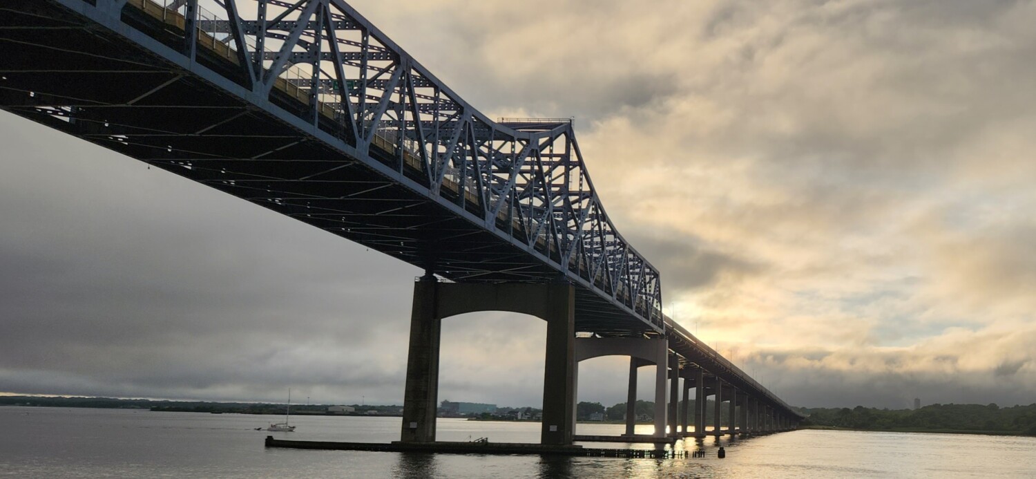 Braga Bridge at dusk