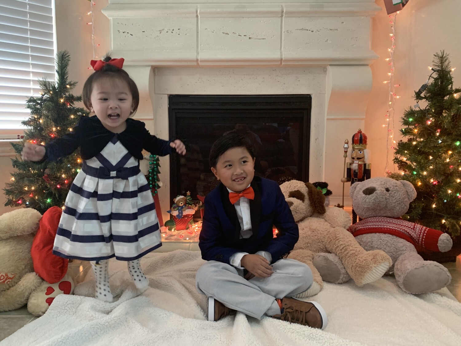 Rylee and Tyler at Christmas