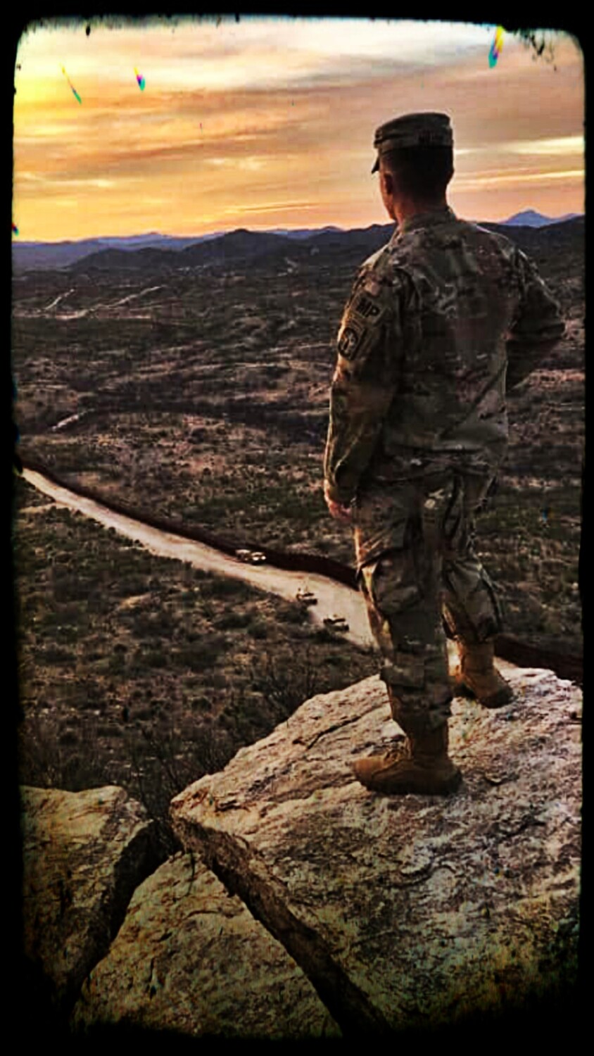 Soldier at the border....