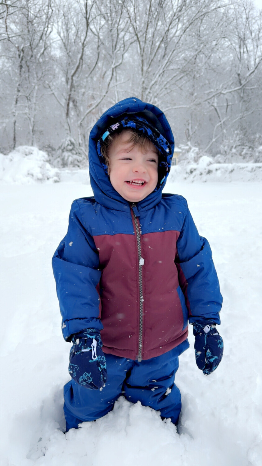 Dylan Jr’s first big snow storm