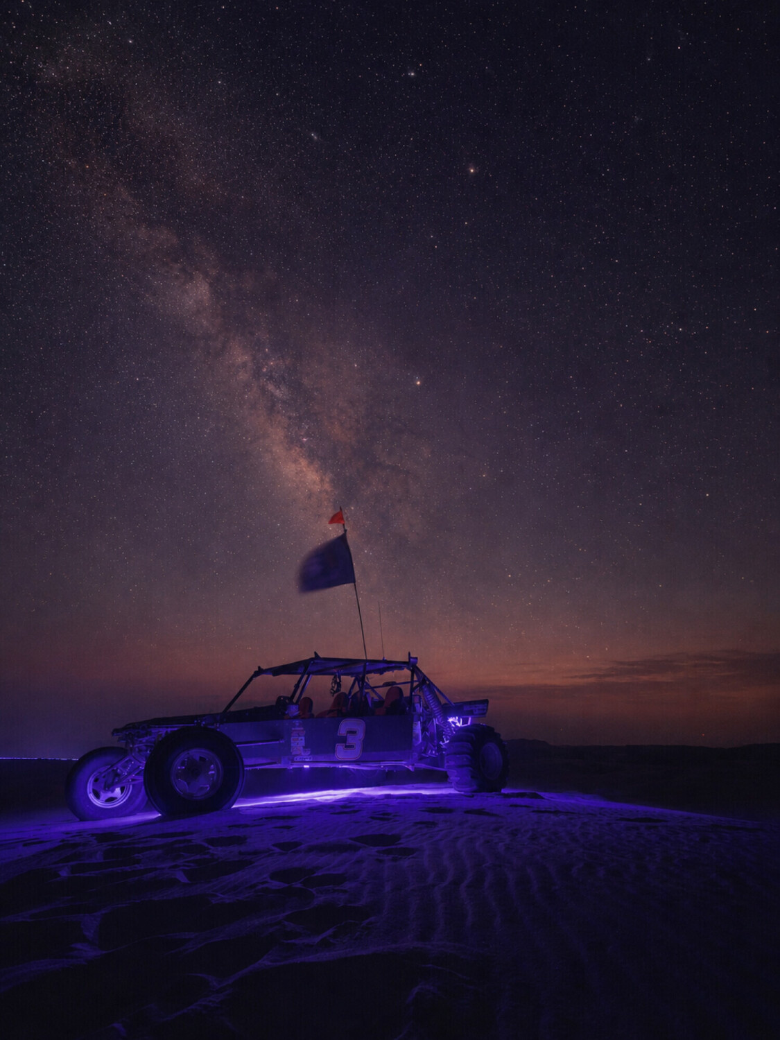 The Dale earnhardt car at the dunes