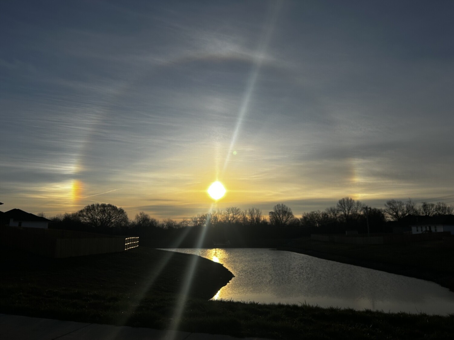 Morning sun dogs