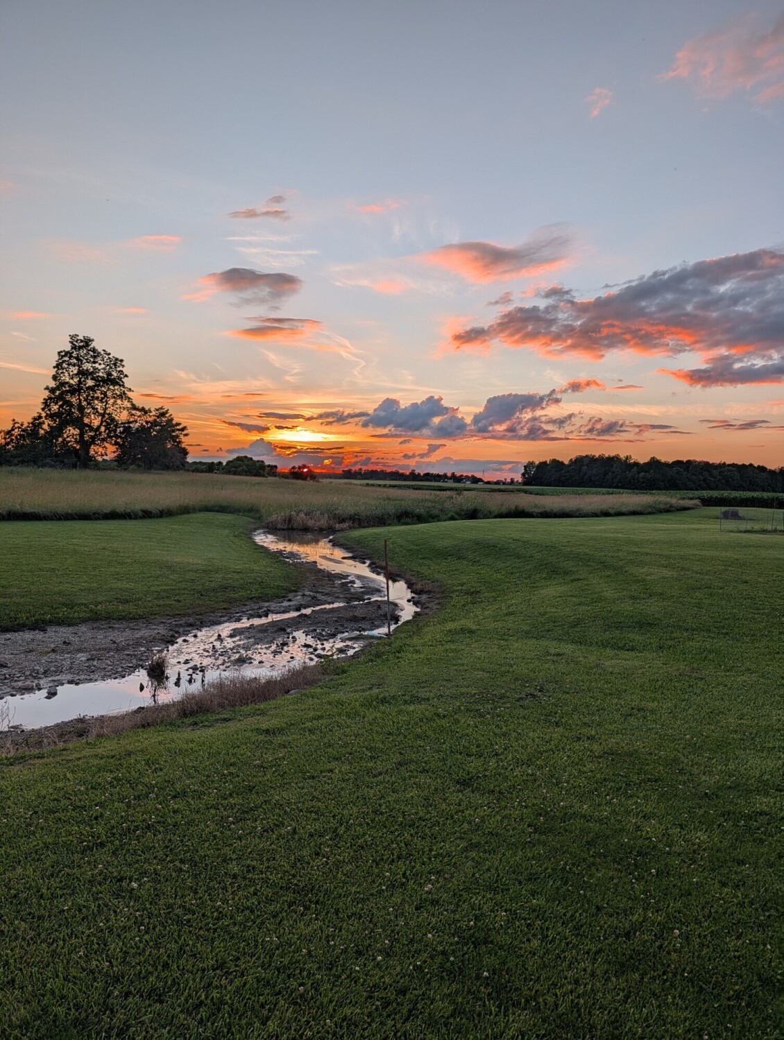 American Farm Sunset