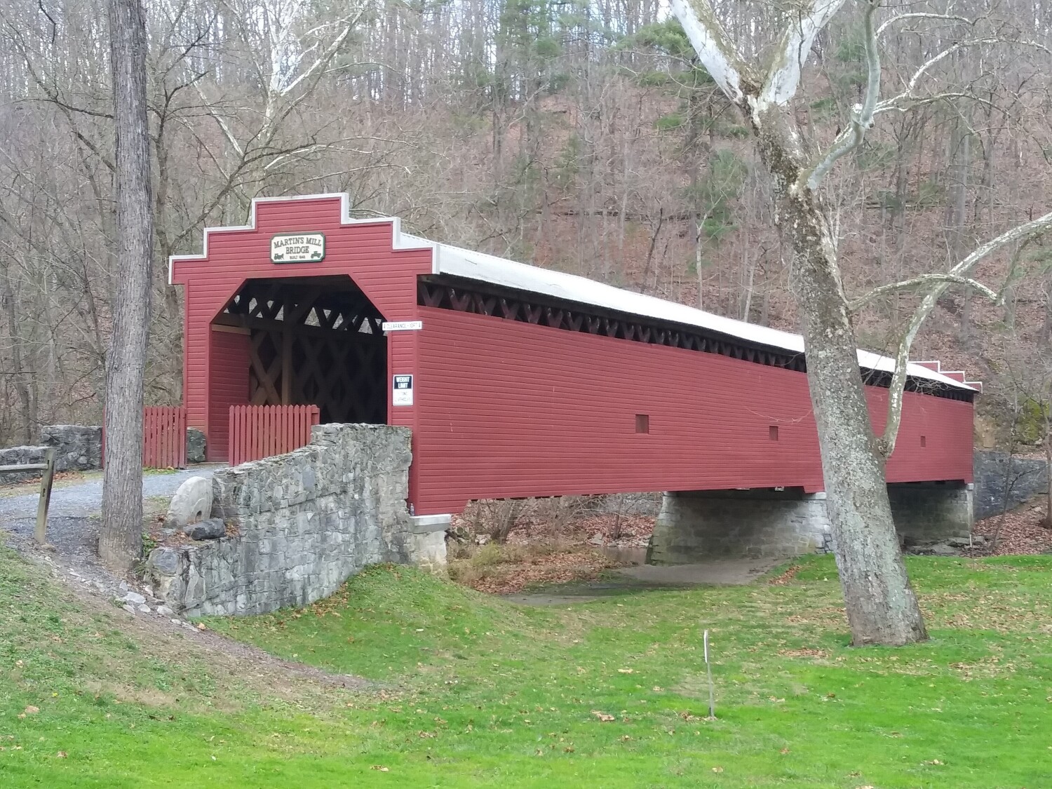 Martin's Mill Covered Bridge.