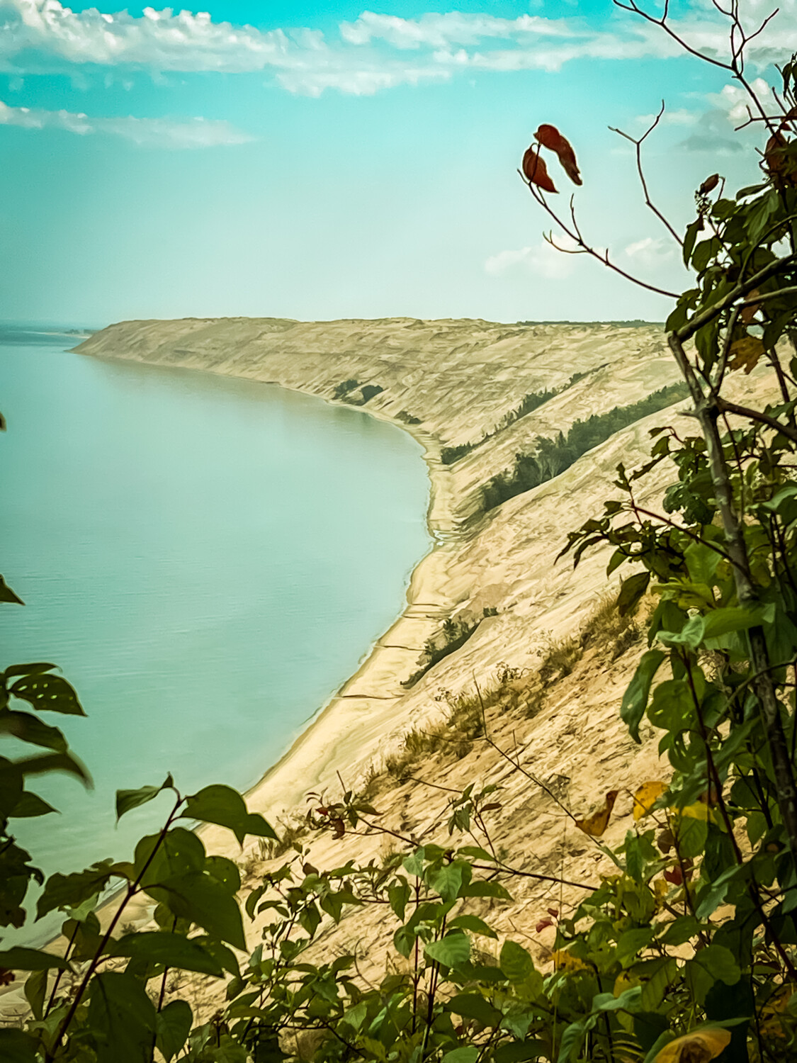 Log Slide at Pictured Rock in upper Michigan