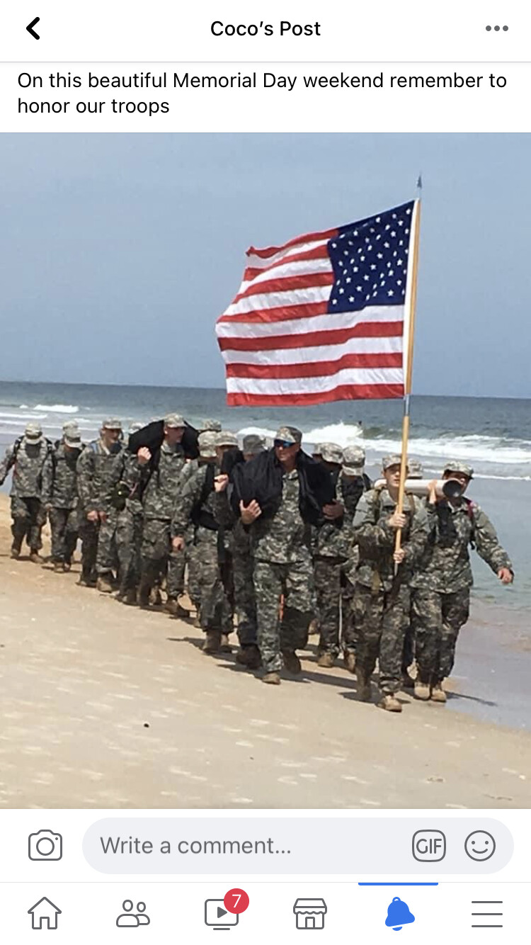 Troops on Vilano Beach