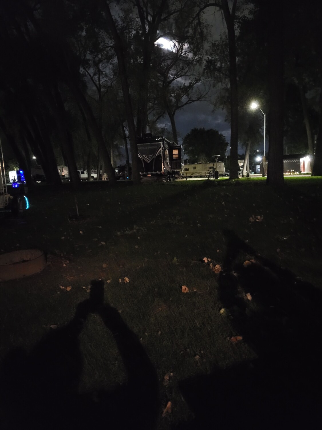 Shadow People Spooky Moon