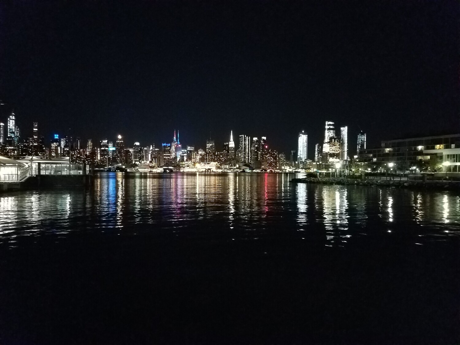 New York skyline while in New jersey