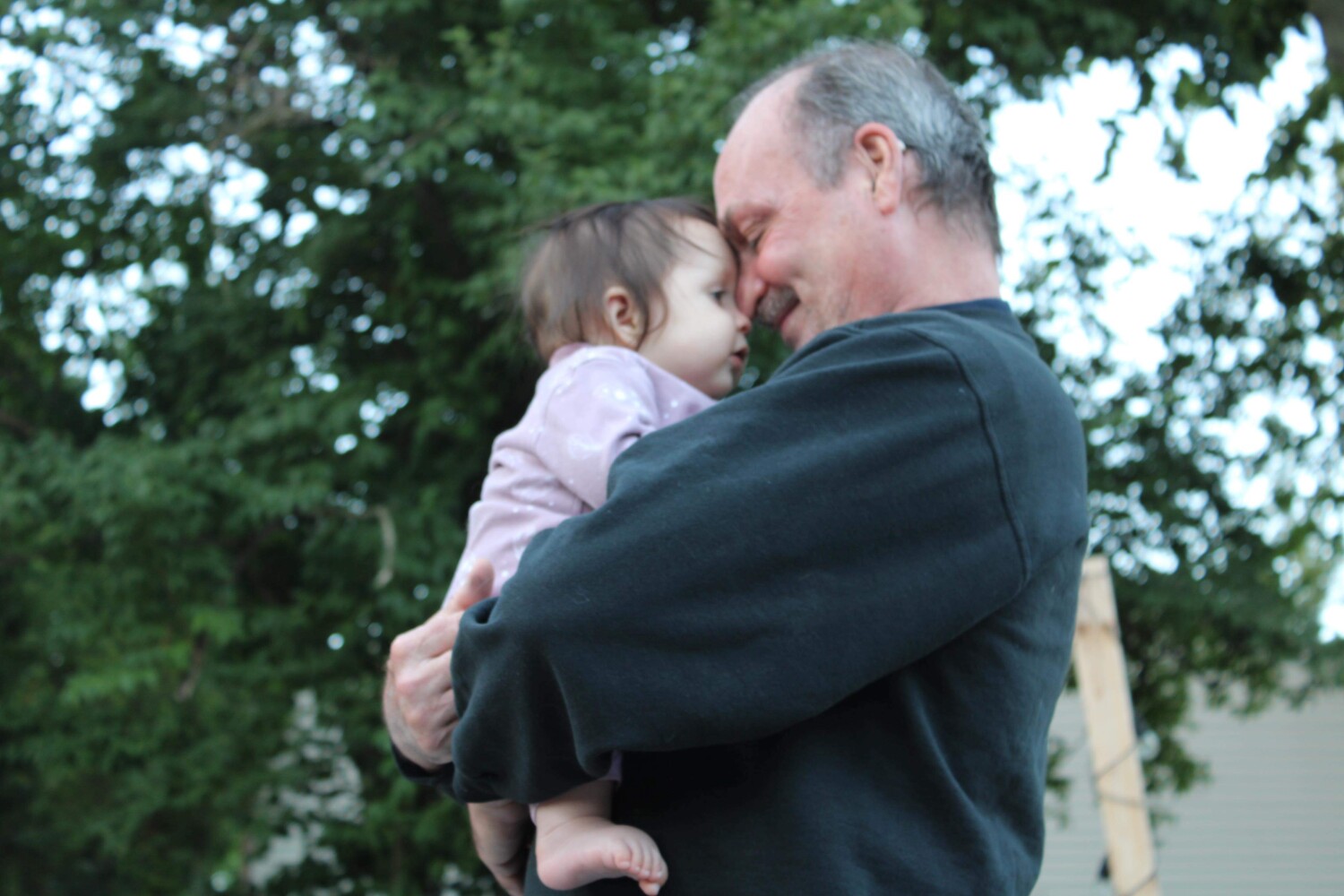 Grandpa and grandaughter