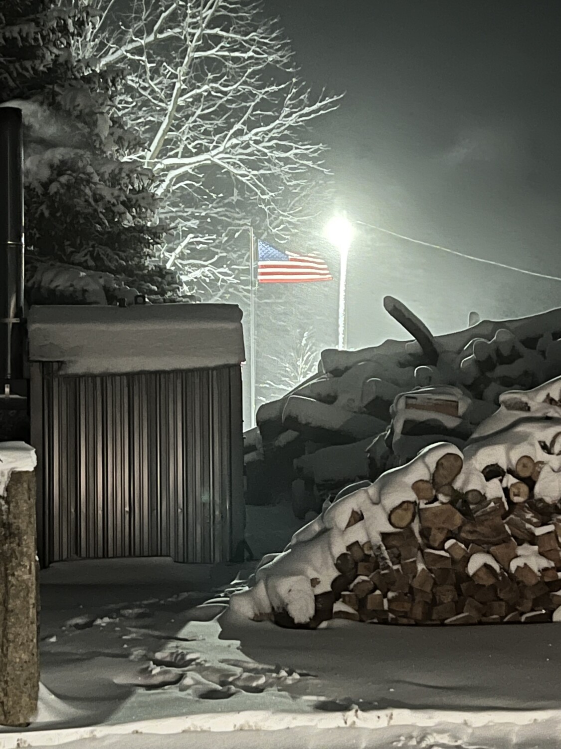 Safe and warm under Old Glory