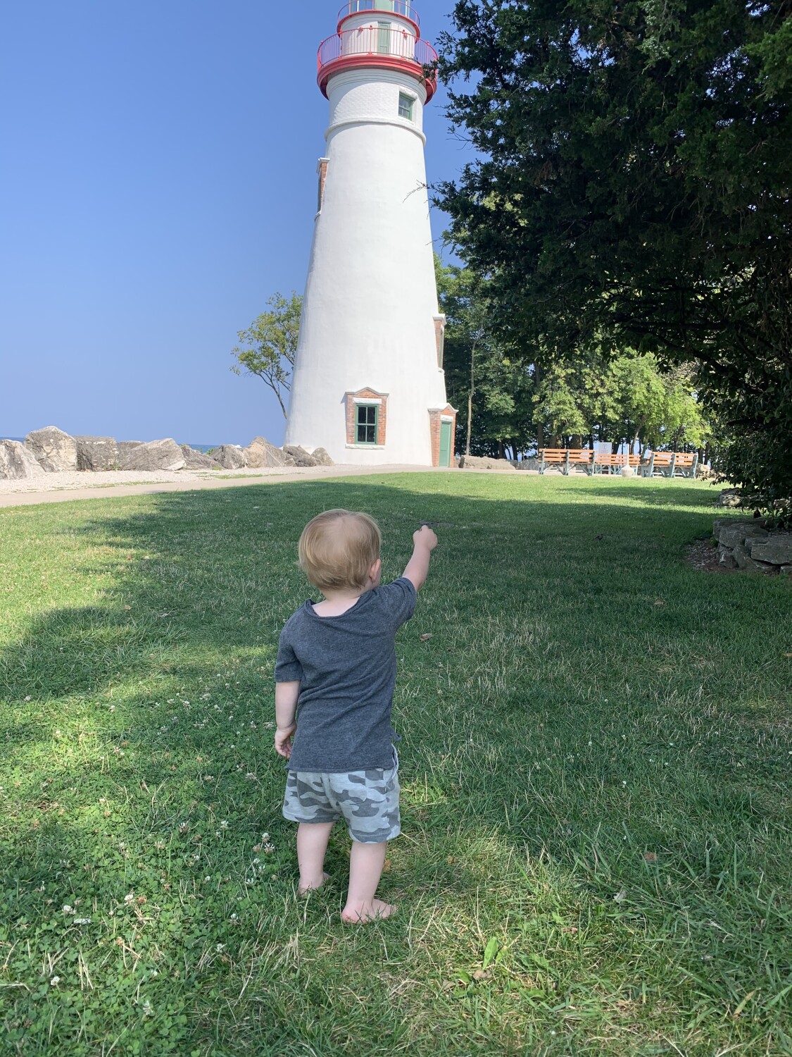 Aiden’s 1st visit to The Marblehead Lighthouse