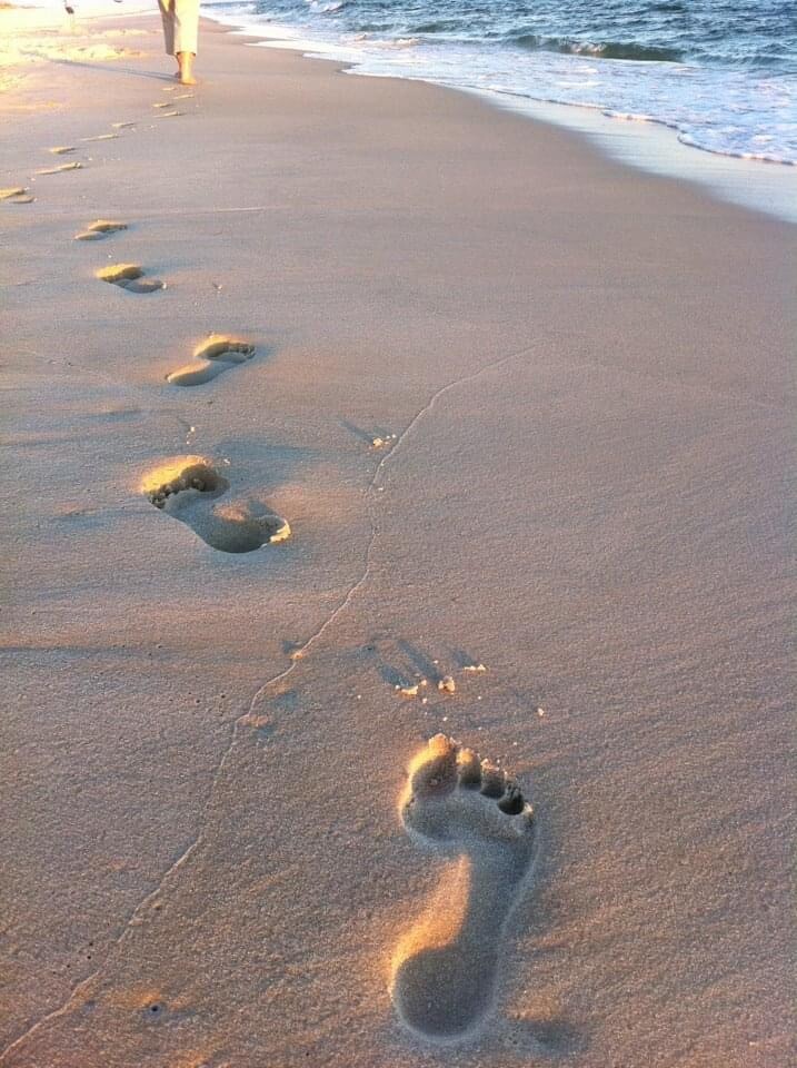 Lost footprints in the sand
