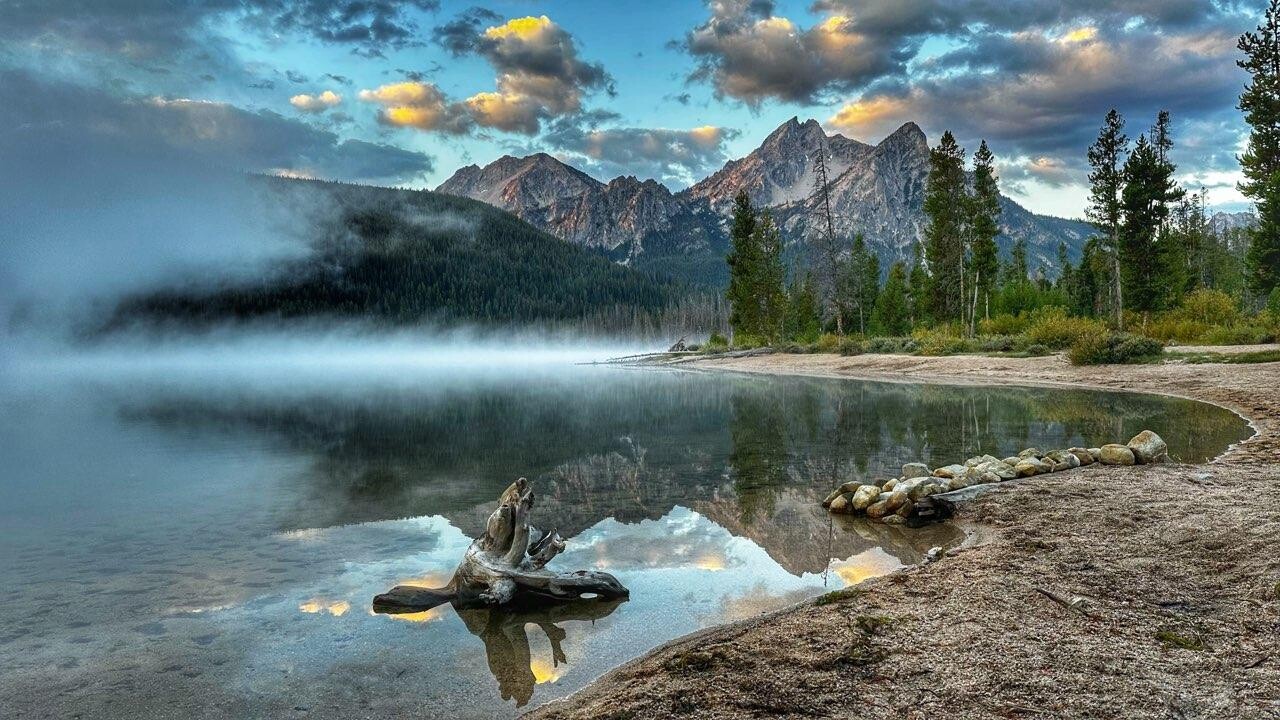 Sunrise at Stanley Lake