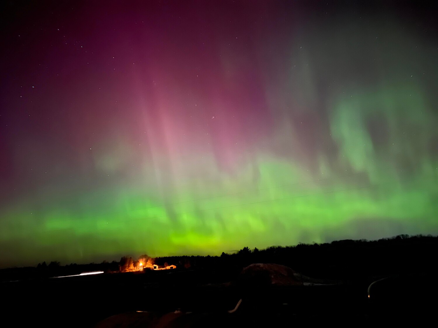 Northern lights Wisconsin