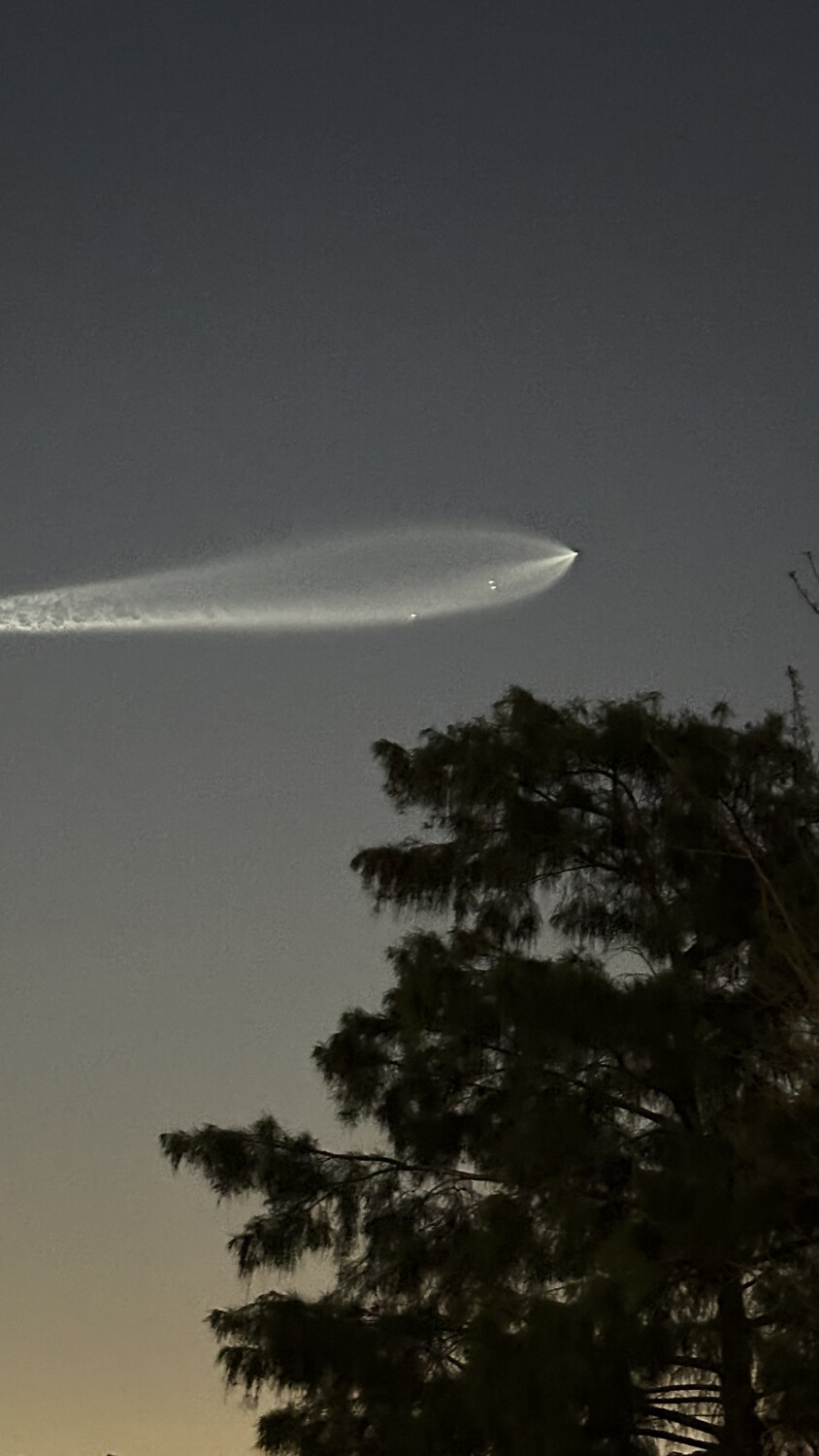 Space X Falcon9 Rocket over Miami