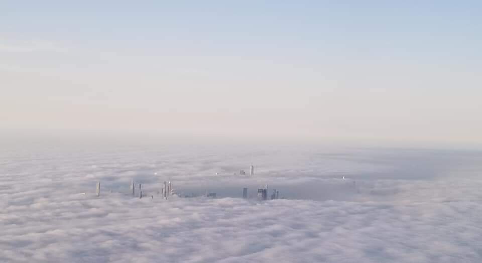 Manhattan in the fog