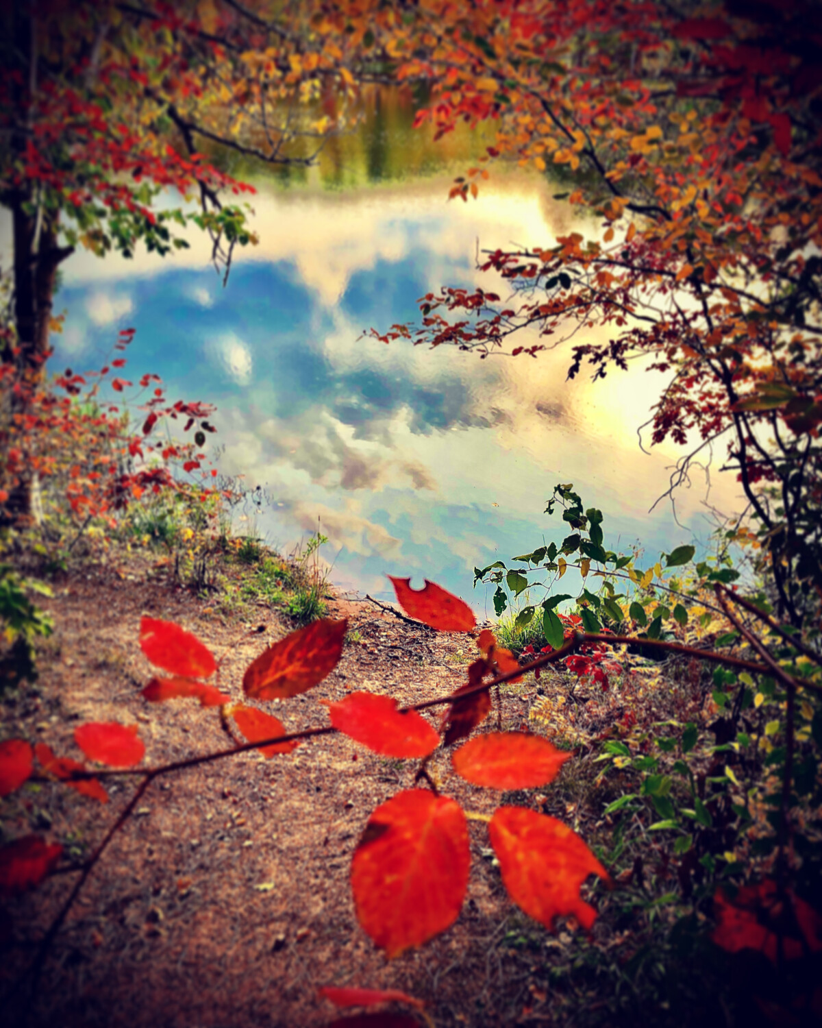 Clouds on Horseshoe Lake