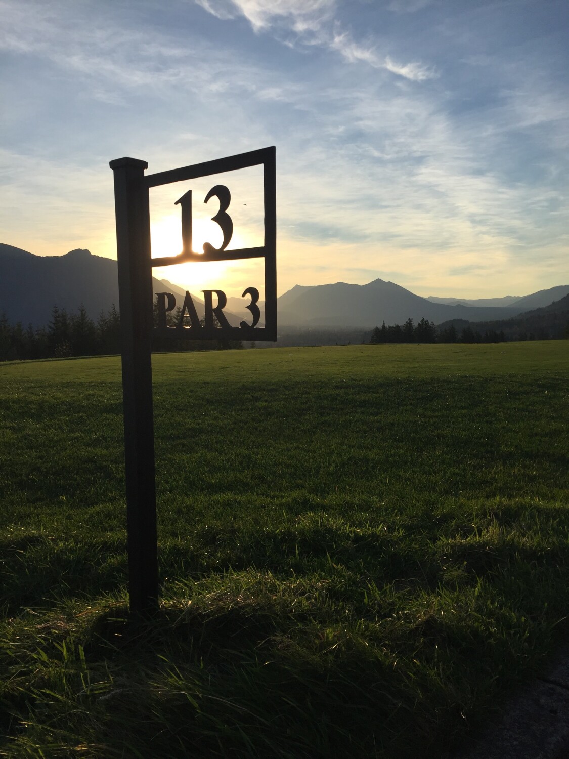 Sunrise on the course