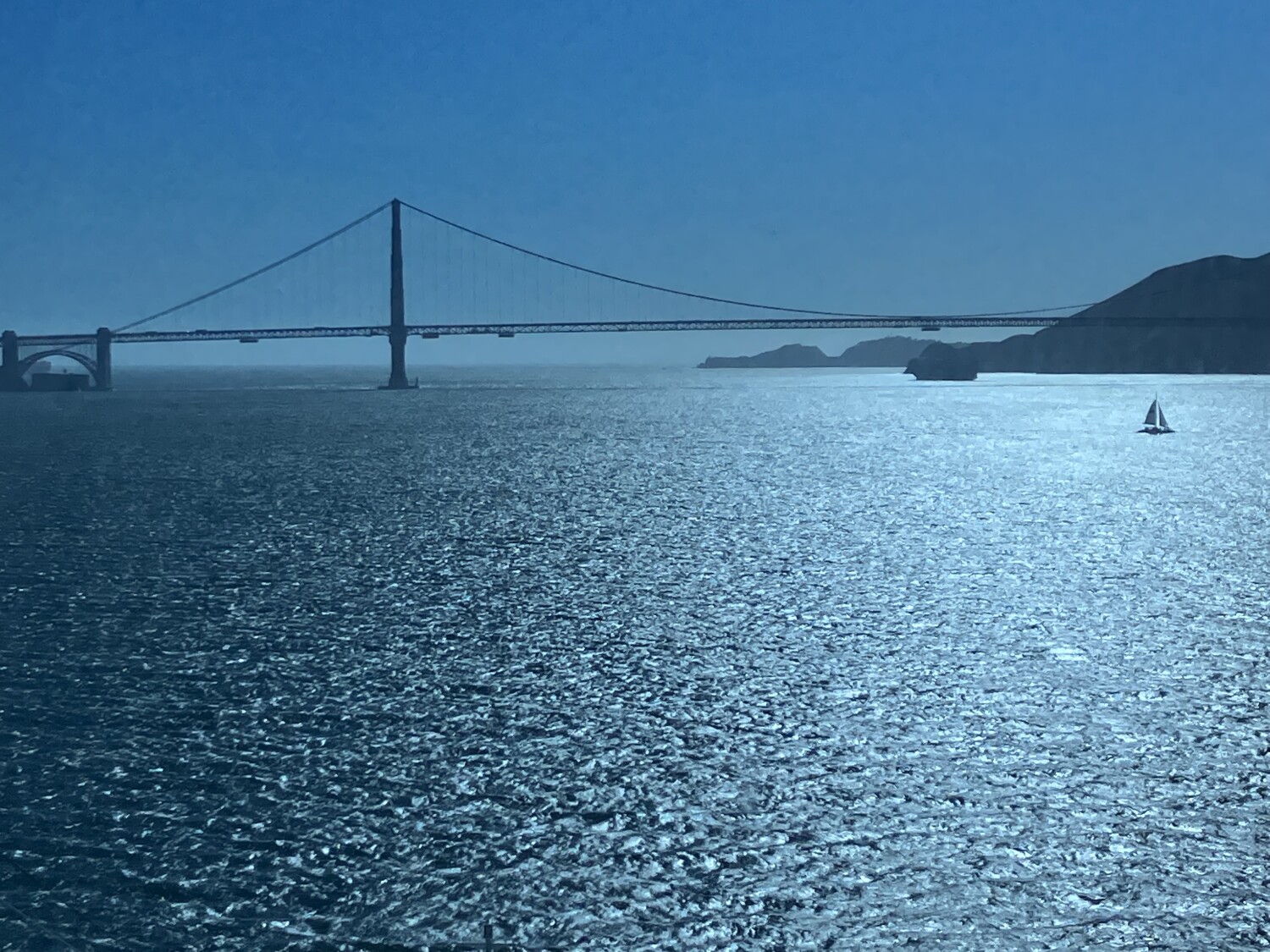 Golden Gate Bridge at early eve
