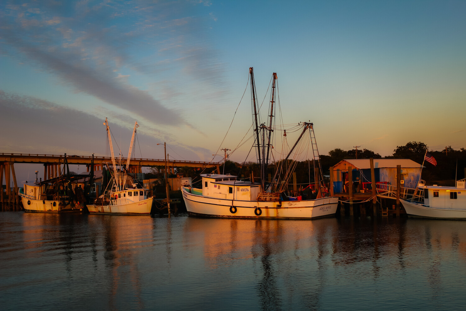 Shrimp boats of Tybee Island
