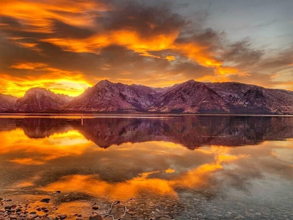 Perfect Sunset Reflection
