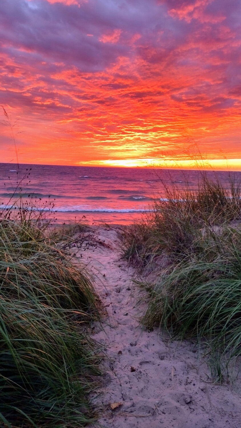 Sunset on Lake Michigan