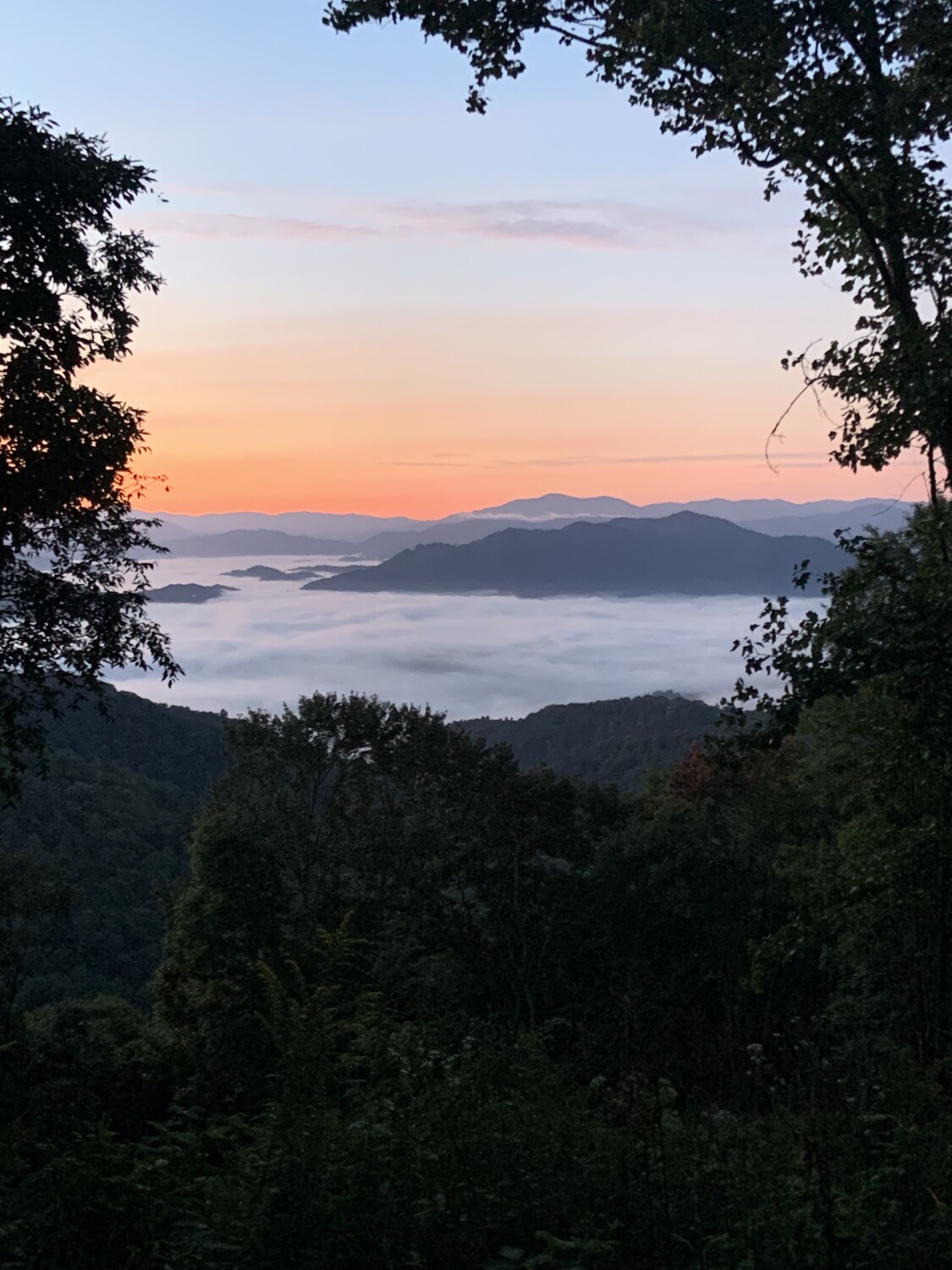 Morning in the smoky mountains.