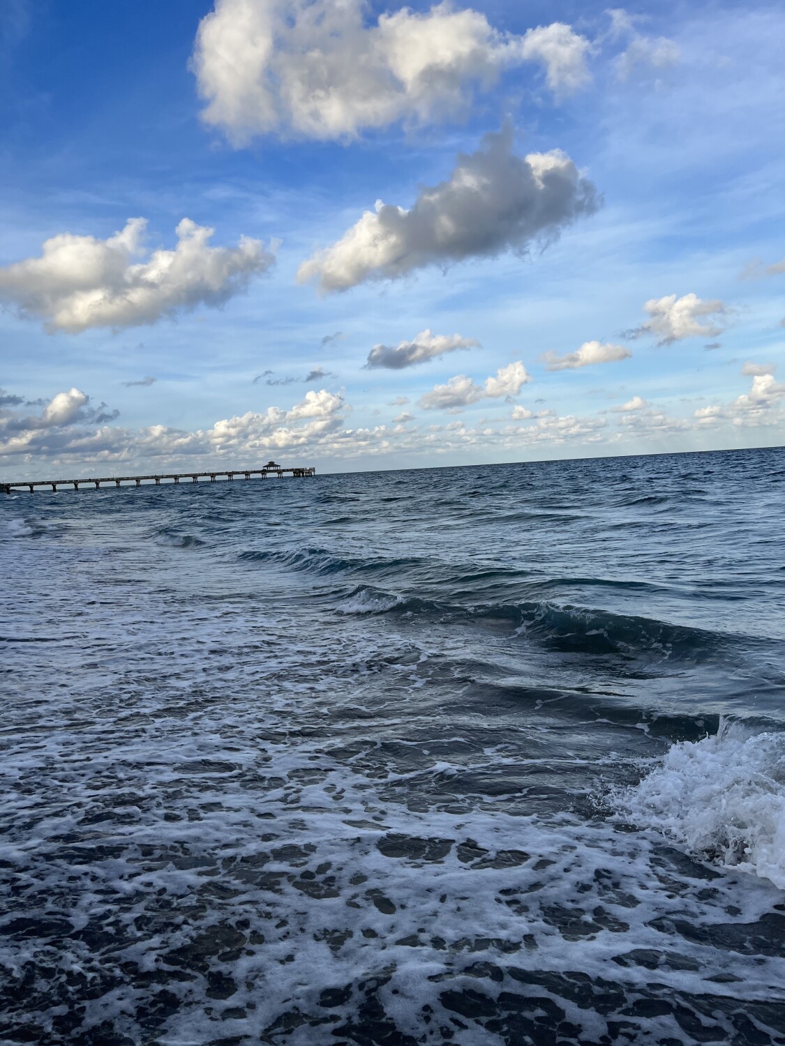 The ocean meets the sky