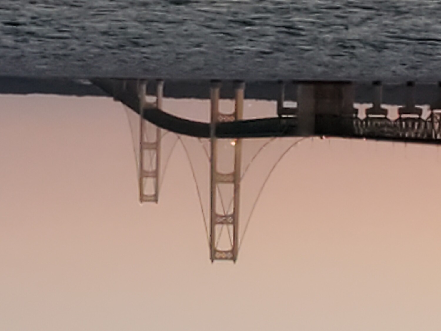 Mackinac bridge at sunset!