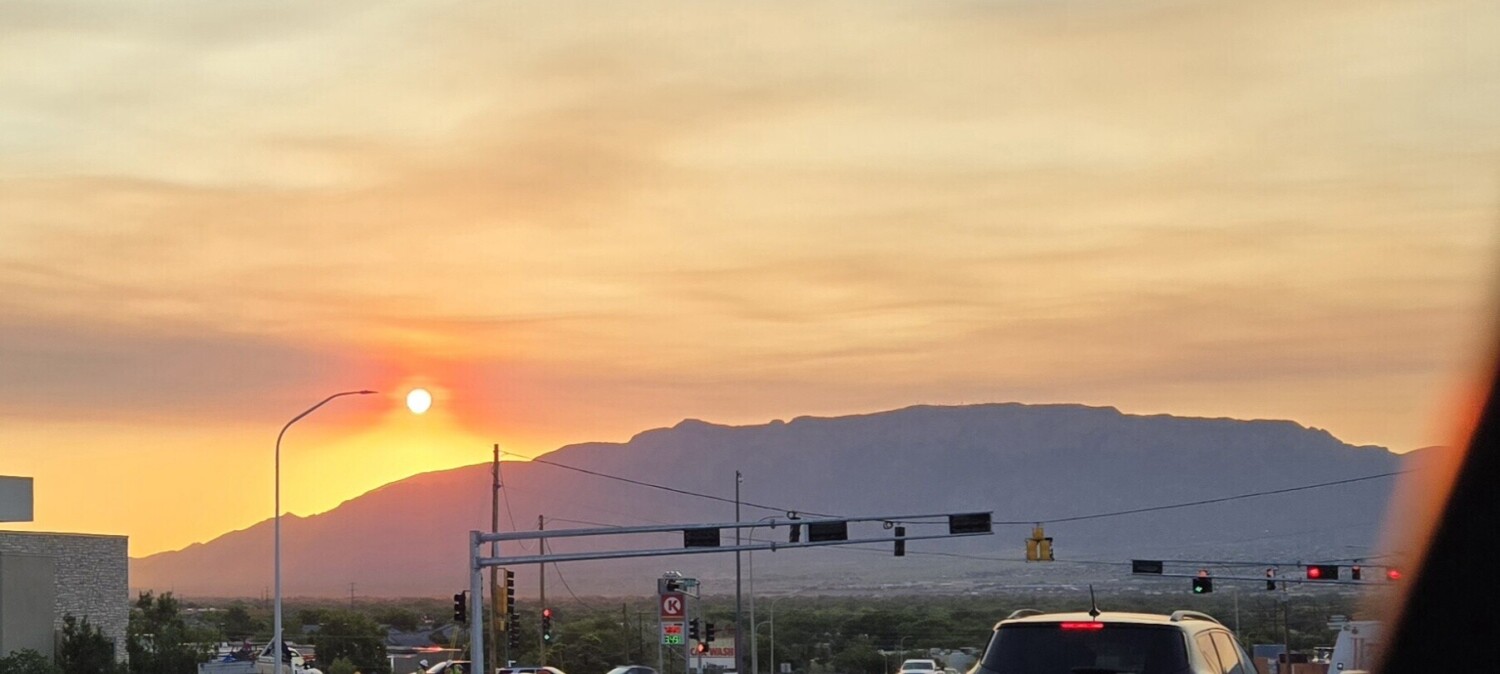 Sunrise over the Sandias