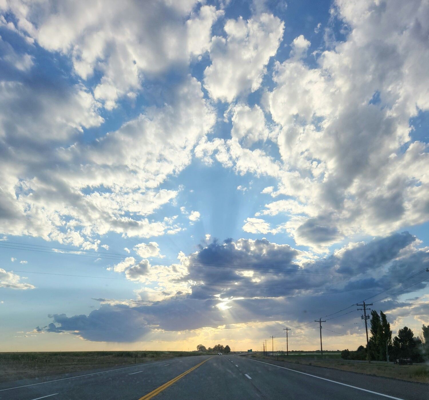 Cruising into the sunset.
