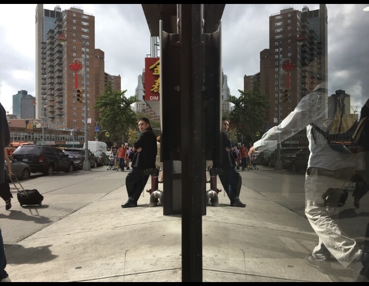 Chinatown reflection