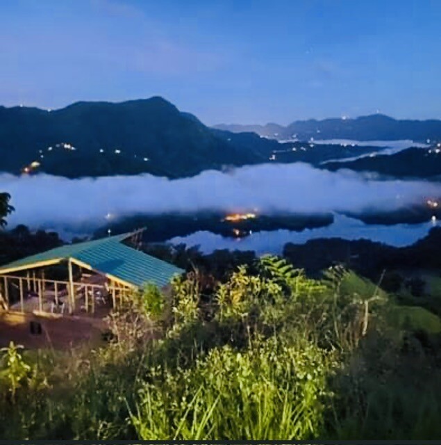 Hidden shack in the mountains