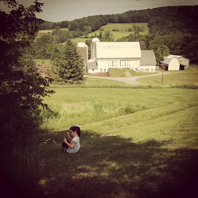 Picking wild flowers