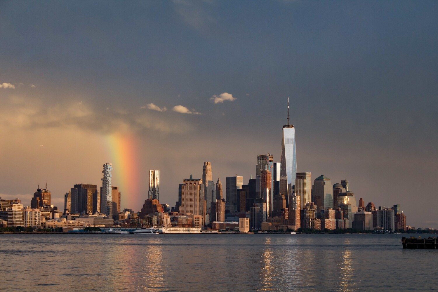 Rainbow in the NYC Skyline