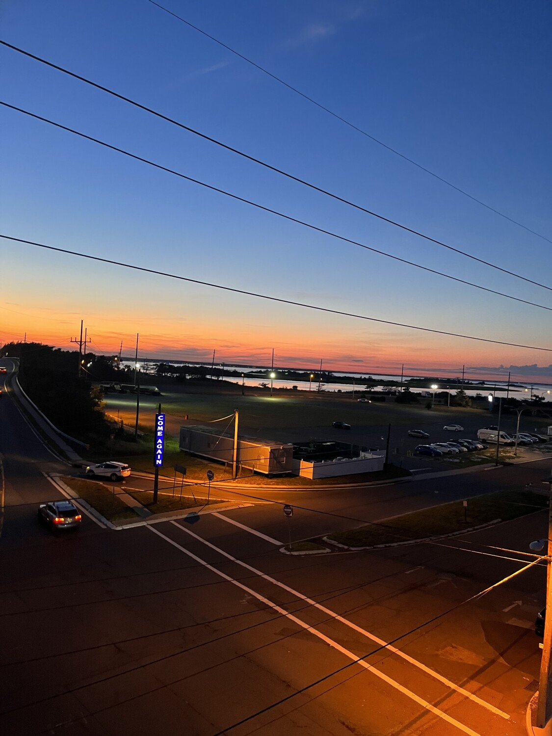 Sunset over Seaside Heights NJ