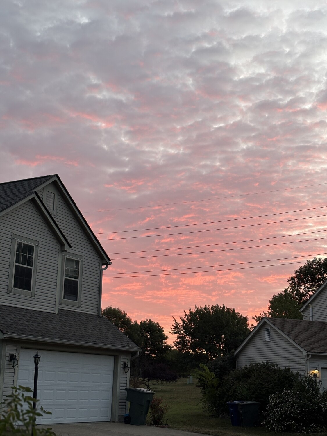 Pink sunrise in Ohio