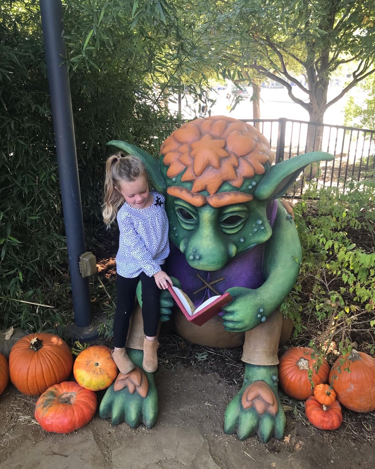 Reading with my friendly elf