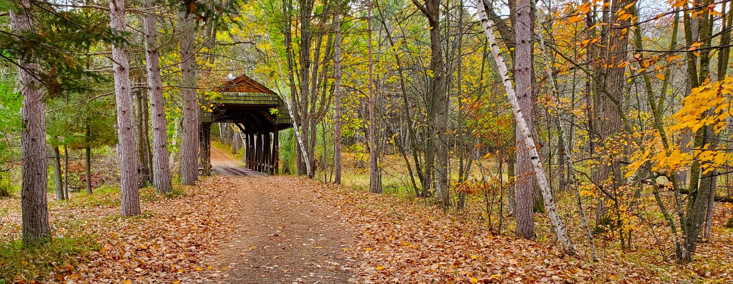 Covered Bridge in Autumn