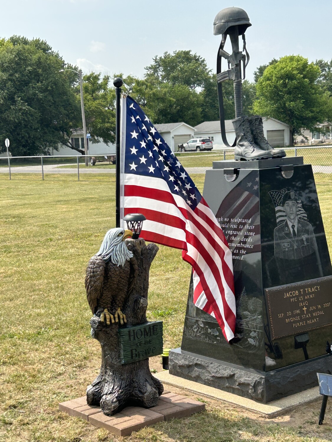 Tribute to a HERO, only in a small town!