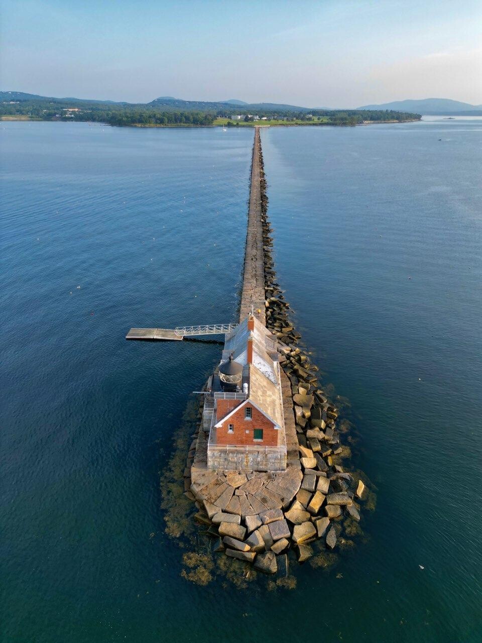 Rockland Breakwater and light.