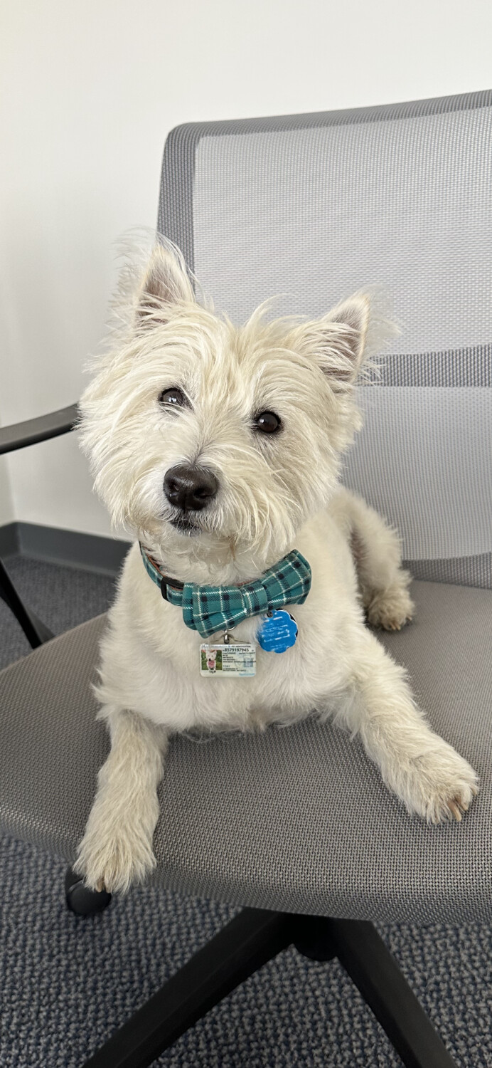 Paying attention to my mom!