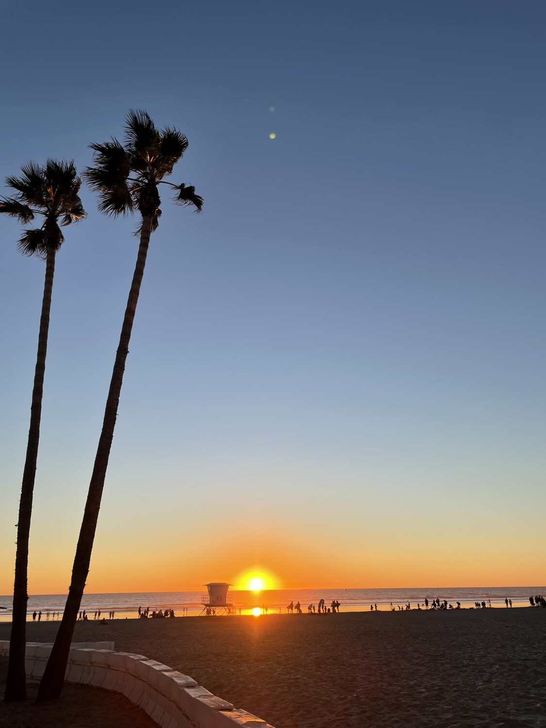 Sunset at the beach.