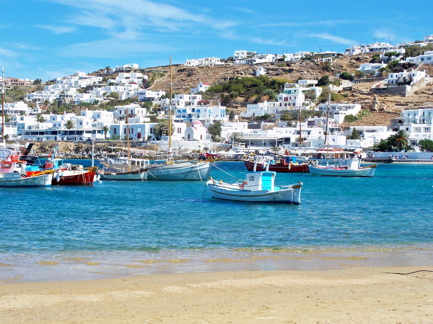 Mykonos harbor