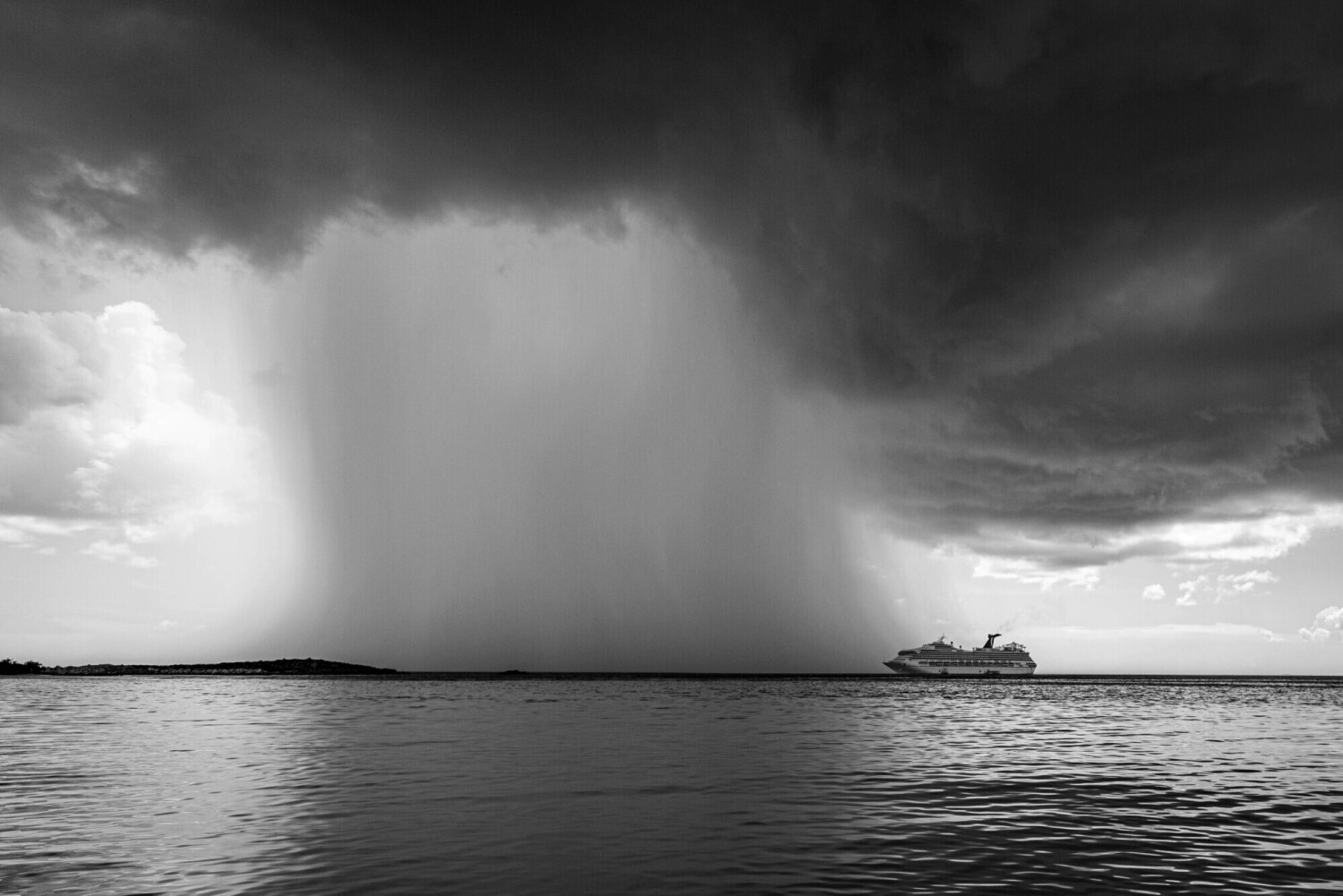 Rain at Half Moon Cay