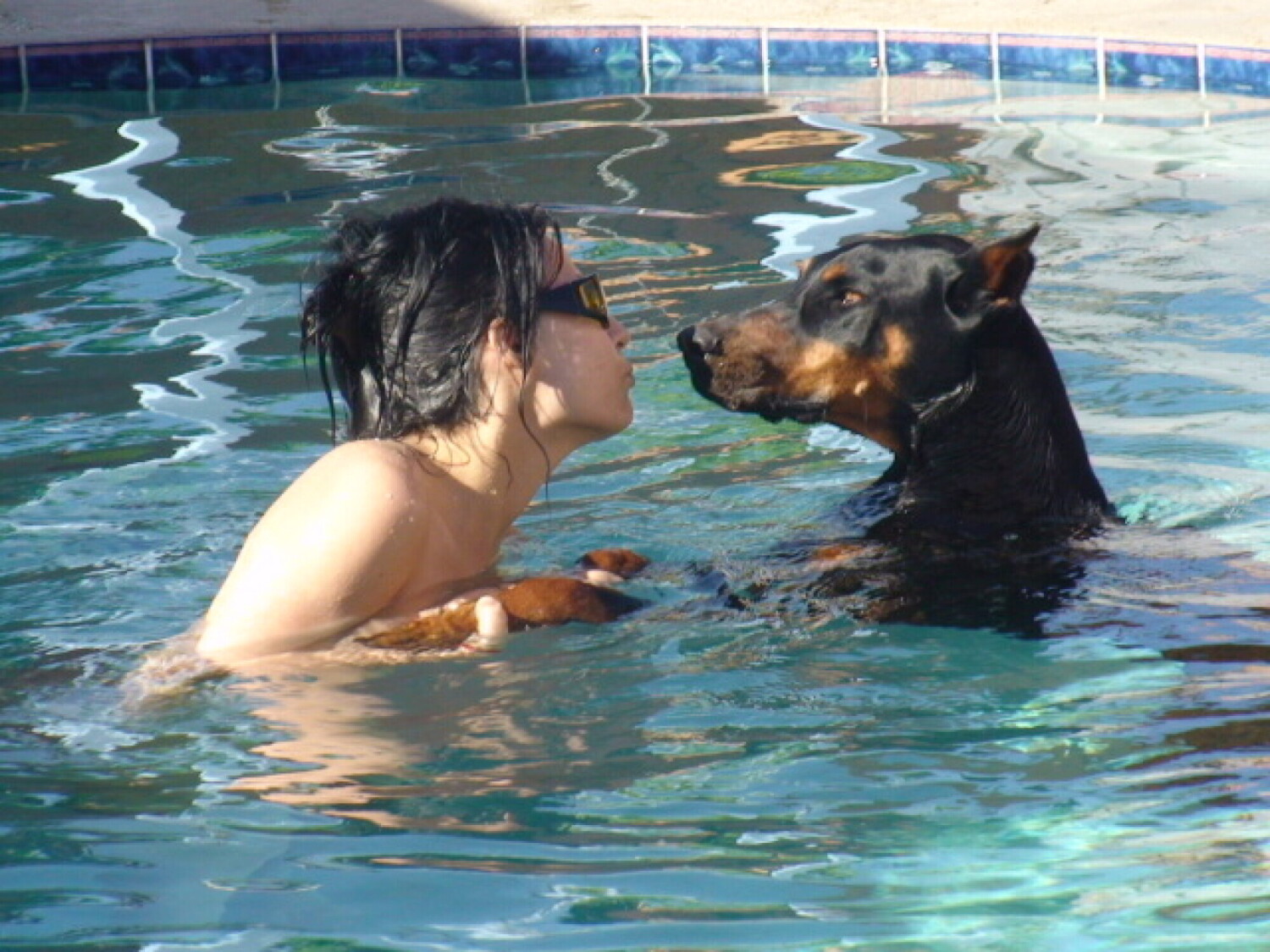 Beautiful Terania and Draco my gorgeous Doberman