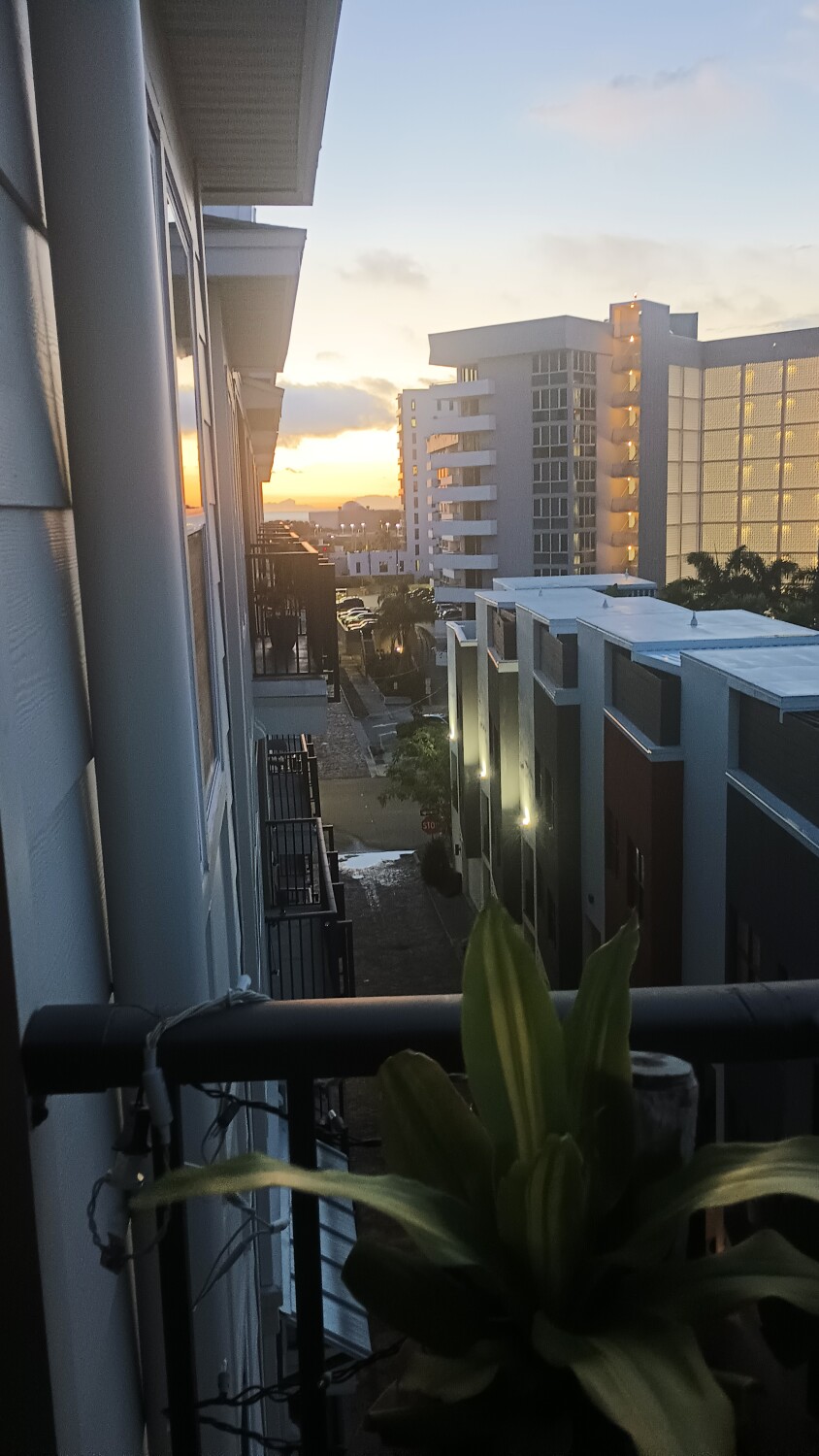 Sunrise over St Pete
