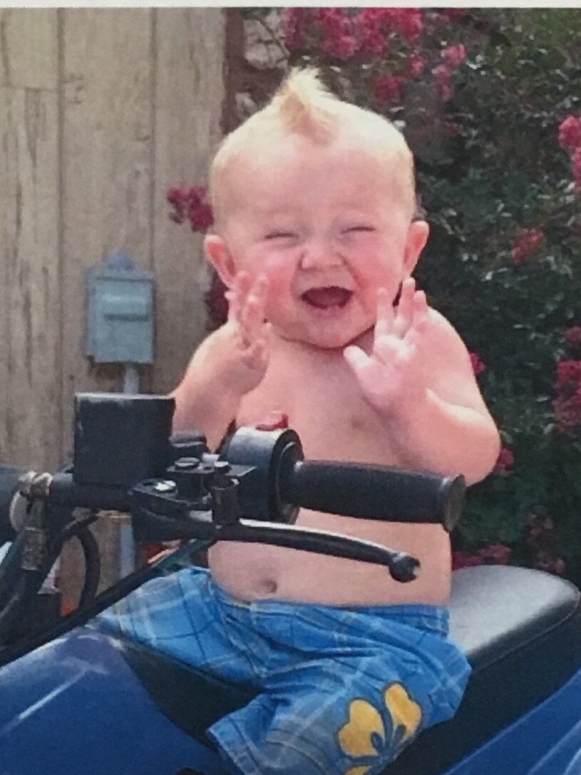 My grandson - pure happiness