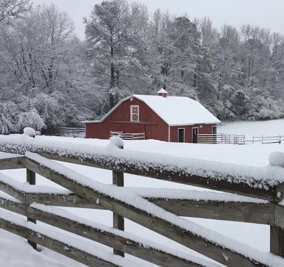 Snowy Barn