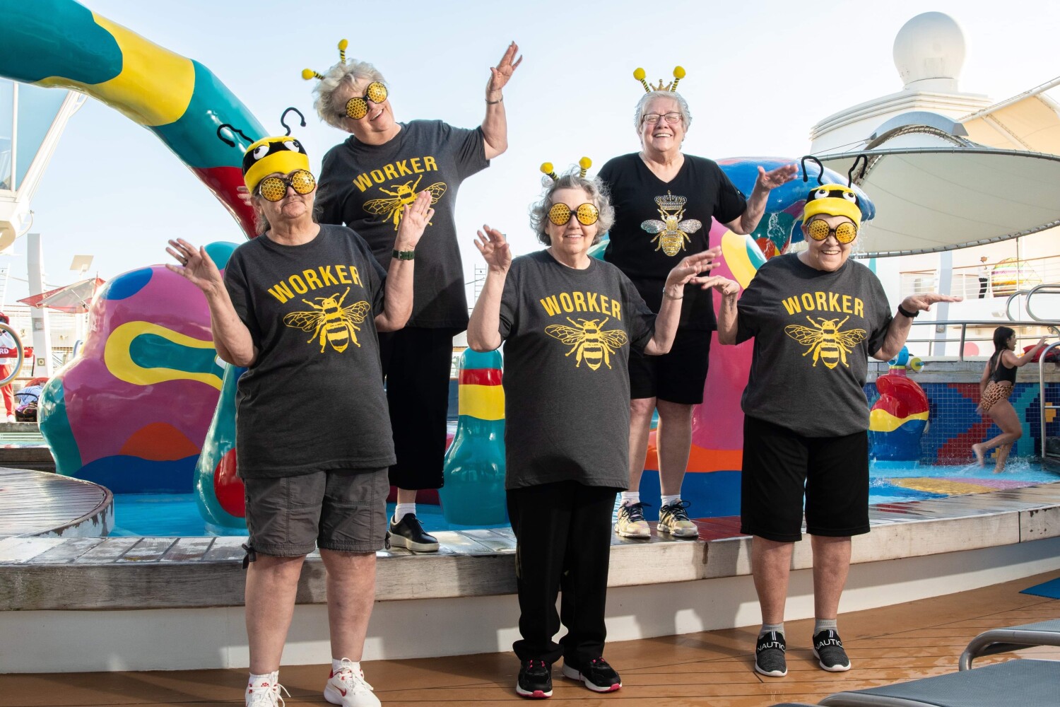 Queen Bee and her worker bees